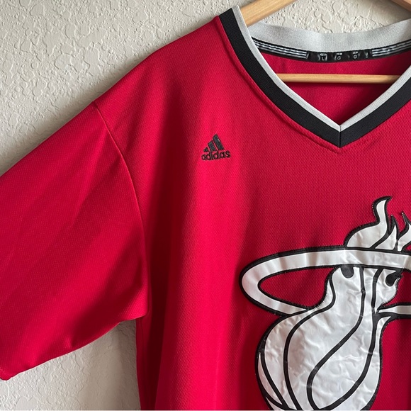 Adidas NBA Miami Heat #43 Ray Allen Stitched Short Sleeve Jersey RARE Men’s L - Picture 2 of 15